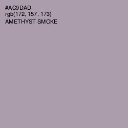 #AC9DAD - Amethyst Smoke Color Image